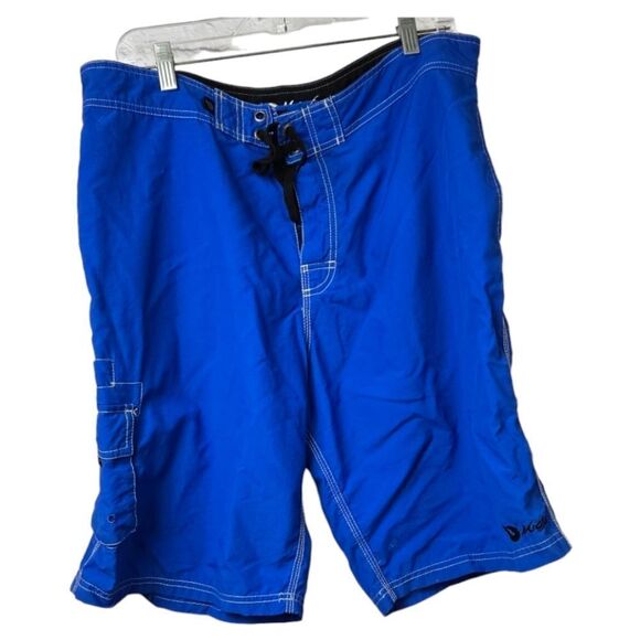 Mojo Blue Boardshorts Men’s 36 Surfing Swimming Beach Vacation Board Shorts Surf - Picture 1 of 8